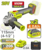 DYLLU 20V Brushless Cordless Angle Grinder 100mm, 3 Speed (DTLAP5312) - Image 2
