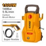 INGCO 1600W High Pressure Washer, 140 Bar Car &amp; Home Cleaning Machine (HPWR16008) - Image 2