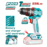 Total 20V 55Nm, Brushless Cordless Drill - Image 5