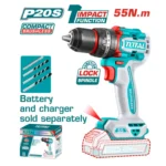 Total 20V 55Nm, Brushless Cordless Drill - Image 6