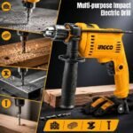 INGCO 680W Impact Drill, 13mm Variable Speed Hammer Drill (ID6808) - Image 4