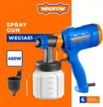 WADFOW 500W HVLP Electric Paint Spray Gun for Walls, Furniture &amp; DIY Projects - Image 6